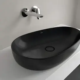Умивальник Antao Villeroy & Boch 4A7465R7 Pure Black CeramicPlus — вид згори