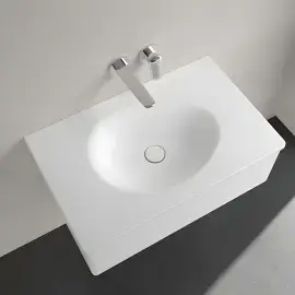 Умивальник Antao Villeroy & Boch 4A7583RW Stone White CeramicPlus — вид спереду
