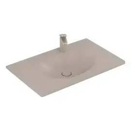 Умивальник Antao Villeroy & Boch 4A7584AM Almond CeramicPlus — вид на білому тлі