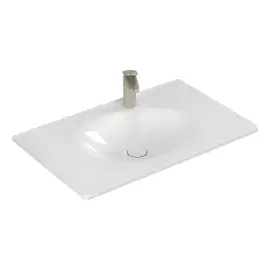 Умивальник Antao Villeroy & Boch 4A7584R1 Alpine White CeramicPlus — вид на білому тлі