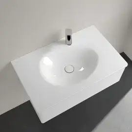 Умивальник Antao Villeroy & Boch 4A7584R1 Alpine White CeramicPlus — вид спереду