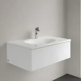 Умивальник Antao Villeroy & Boch 4A7584R1 Alpine White CeramicPlus — бічний ракурс
