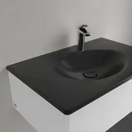 Умивальник Antao Villeroy & Boch 4A7584R7 Pure Black CeramicPlus — вид згори