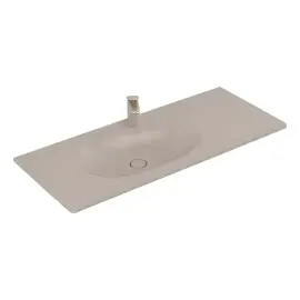 Умивальник Antao Villeroy & Boch 4A77LBAM Almond CeramicPlus — вид на білому тлі