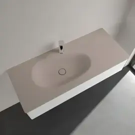 Умивальник Antao Villeroy & Boch 4A77LBAM Almond CeramicPlus — вид спереду