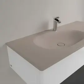 Умивальник Antao Villeroy & Boch 4A77LBAM Almond CeramicPlus — вид згори