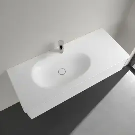 Умивальник Antao Villeroy & Boch 4A77LBRW Stone White CeramicPlus — вид спереду