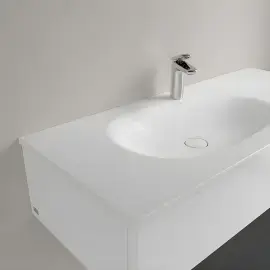 Умивальник Antao Villeroy & Boch 4A77LBRW Stone White CeramicPlus — вид згори