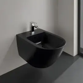 Біде Antao Villeroy & Boch 541100R7 Pure Black CeramicPlus — вид спереду