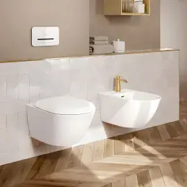 Біде Antao Villeroy & Boch 541100RW Stone White CeramicPlus — вид спереду
