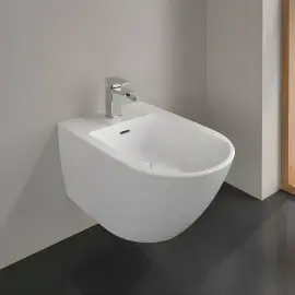 Біде Antao Villeroy & Boch 541100RW Stone White CeramicPlus — бічний ракурс