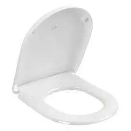Сидіння з кришкою для унітазу (SoftClosing і QuickRelease) Antao Villeroy & Boch 8M67S1R1 White Alpin — вид спереду