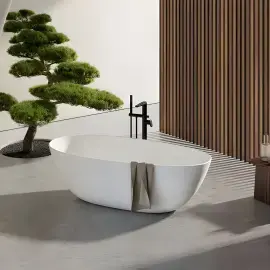 Ванна Antao Villeroy & Boch UBQ170TAO7V-01 Alpine White — в інтерʼєрі ванної кімнати