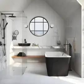 Умивальник Artis Villeroy & Boch 417258BCT8 Coal Black — бічний ракурс