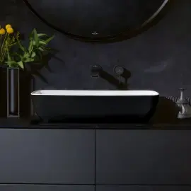 Умивальник Artis Villeroy & Boch 417258BCT8 Coal Black — вид ззаду