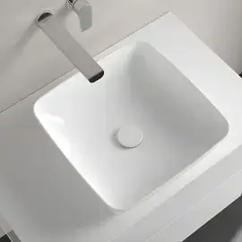 Умивальник Artis Villeroy & Boch 41784101 Alpine White — в інтерʼєрі ванної кімнати
