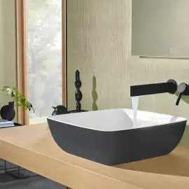 Умивальник Artis Villeroy & Boch 417841BCT8 Coal Black — бічний ракурс