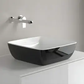 Умивальник Artis Villeroy & Boch 417841BCT8 Coal Black — деталь крупним планом