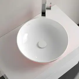 Умивальник Artis Villeroy & Boch 417943BCT0 Powder — деталь крупним планом