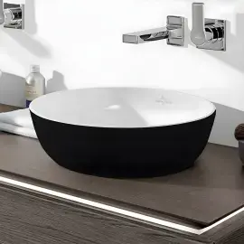 Умивальник Artis Villeroy & Boch 417943BCT8 Coal Black — вид спереду