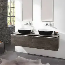 Умивальник Artis Villeroy & Boch 417943BCT8 Coal Black — бічний ракурс