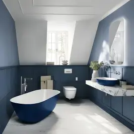 Умивальник Artis Villeroy & Boch 419861BCS4 Deep Ocean — бічний ракурс