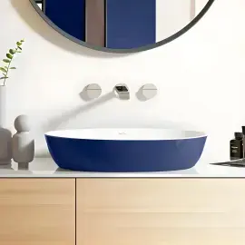 Умивальник Artis Villeroy & Boch 419861BCS4 Deep Ocean — вид ззаду