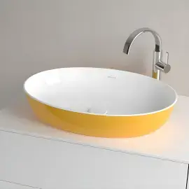 Умивальник Artis Villeroy & Boch 419861BCW9 Indian Summer — деталь крупним планом