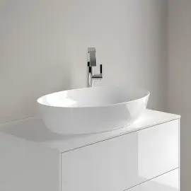 Умивальник Artis Villeroy & Boch 419861R1 Alpine White CeramicPlus — в інтерʼєрі ванної кімнати