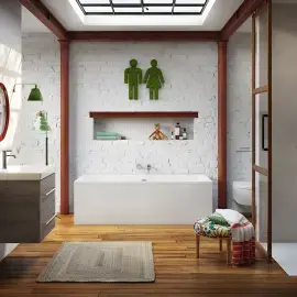 Умивальник Avento Villeroy & Boch 41586501 Alpine White — бічний ракурс