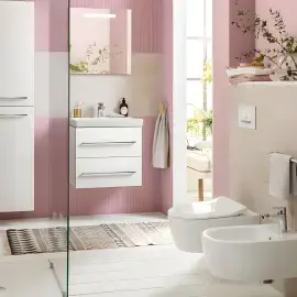 Біде Avento Villeroy & Boch 540500R1 White Alpin CeramicPlus — вид спереду