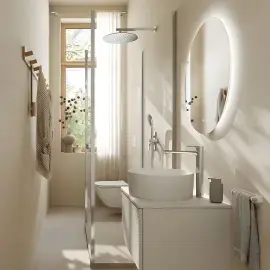 Умывальник Collaro Villeroy & Boch 4A1840RW White Alpin — вид сзади