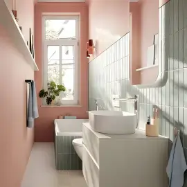 Умивальник Collaro Villeroy & Boch 4A1956RW Stone White CeramicPlus — бічний ракурс
