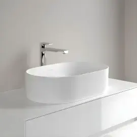 Умивальник Collaro Villeroy & Boch 4A1956RW Stone White CeramicPlus — ракурс 3/4
