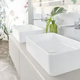 Умивальник Collaro Villeroy & Boch 4A205601 Alpine White — вид спереду