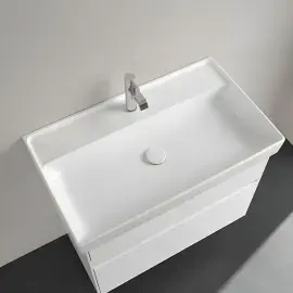 Умивальник Collaro Villeroy & Boch 4A3380R1 Alpine White CeramicPlus — вид ззаду