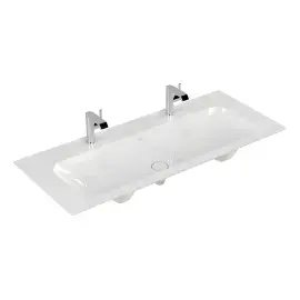 Умивальник Finion Villeroy & Boch 4164C1R1 Alpine White CeramicPlus 120 х 50 см — вид на білому тлі