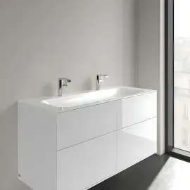 Умивальник Finion Villeroy & Boch 4164C1R1 Alpine White CeramicPlus 120 х 50 см — ракурс 3/4