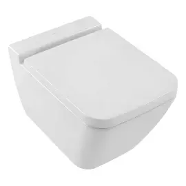 Унітаз Villeroy & Boch Finion з сидінням (SoftClosing, QuickRelease) Villeroy & Boch 4664R0R1 + 9M88S1R1 — вид на білому тлі