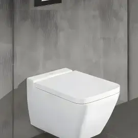 Унітаз Villeroy & Boch Finion з сидінням (SoftClosing, QuickRelease) Villeroy & Boch 4664R0R1 + 9M88S1R1 — бічний ракурс
