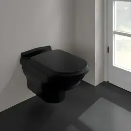 Унітаз Hommage Villeroy & Boch 6661B0R7 Pure Black CeramicPlus — бічний ракурс