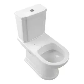 Унітаз-компакт Hommage Villeroy & Boch 666210R1 + 772111R1 White Alpin CeramicPlus — бічний ракурс
