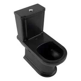 Унітаз-компакт Hommage Villeroy & Boch 666210R7 + 772111R7 Pure Black CeramicPlus — вид спереду
