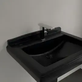 Умивальник Hommage Villeroy & Boch 710175R7 Pure Black CeramicPlus — вид згори