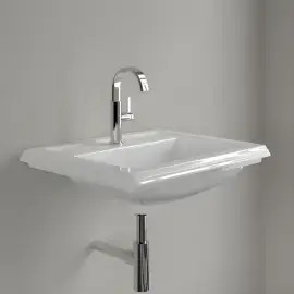Умивальник Hommage Villeroy & Boch 710263R1 Alpine White CeramicPlus — бічний ракурс