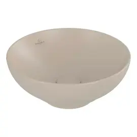 Умивальник Loop & Friends Villeroy & Boch 4A4500AM Almond CeramicPlus — вид на білому тлі