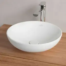 Умивальник Loop & Friends Villeroy & Boch 4A460001 Alpine White — вид спереду