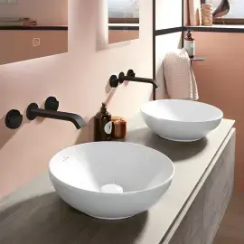Умивальник Loop & Friends Villeroy & Boch 4A460001 Alpine White — бічний ракурс