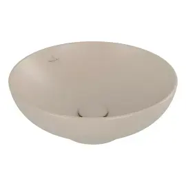 Умивальник Loop & Friends Villeroy & Boch 4A4600AM Almond CeramicPlus — вид на білому тлі