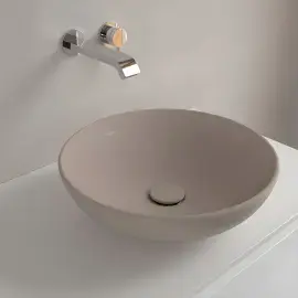 Умивальник Loop & Friends Villeroy & Boch 4A4600AM Almond CeramicPlus — технічне креслення з розмірами